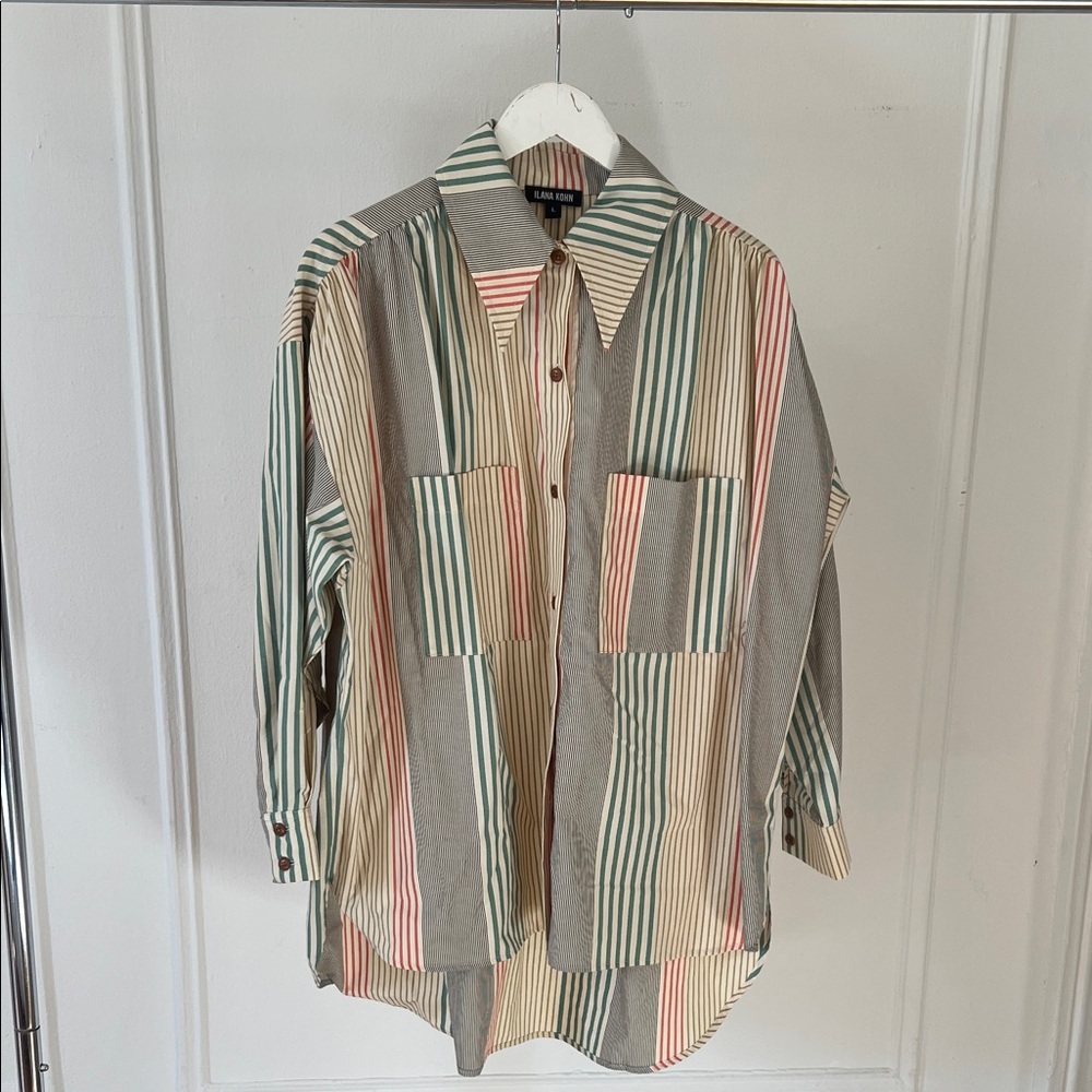 Ilana Kohn Striped Button-Up Shirt